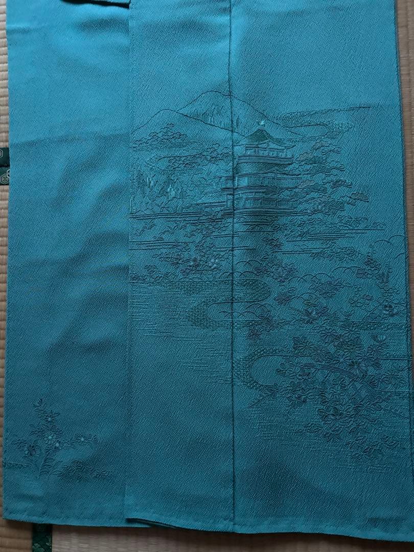 訪問着　ちりめん正絹　汕頭柄