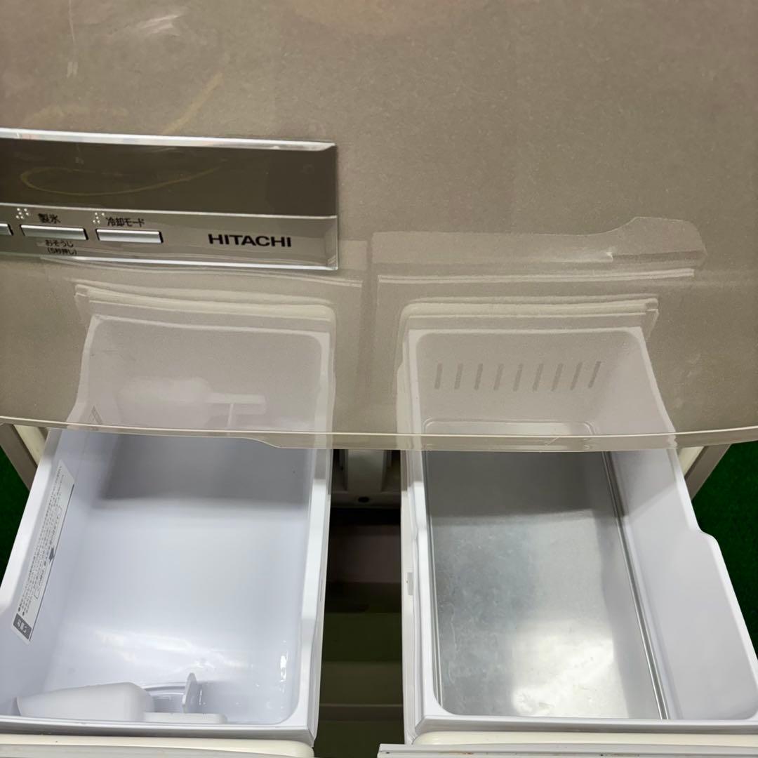 637 日立　大型冷蔵庫　415L 400l強　小型　家庭用　自動製氷　右開き