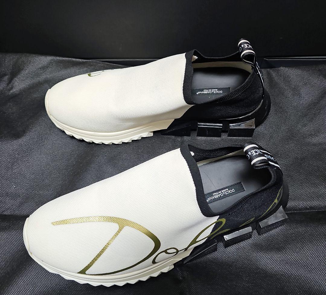 DOLCE&GABBANA ソレントスニーカー ホワイト&ブラック 43