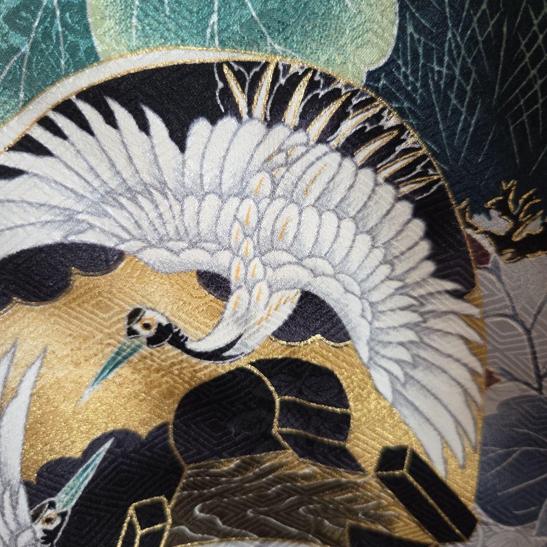 No22 正絹　男の子お祝い着物　産着　長襦袢付き　七五三　美品