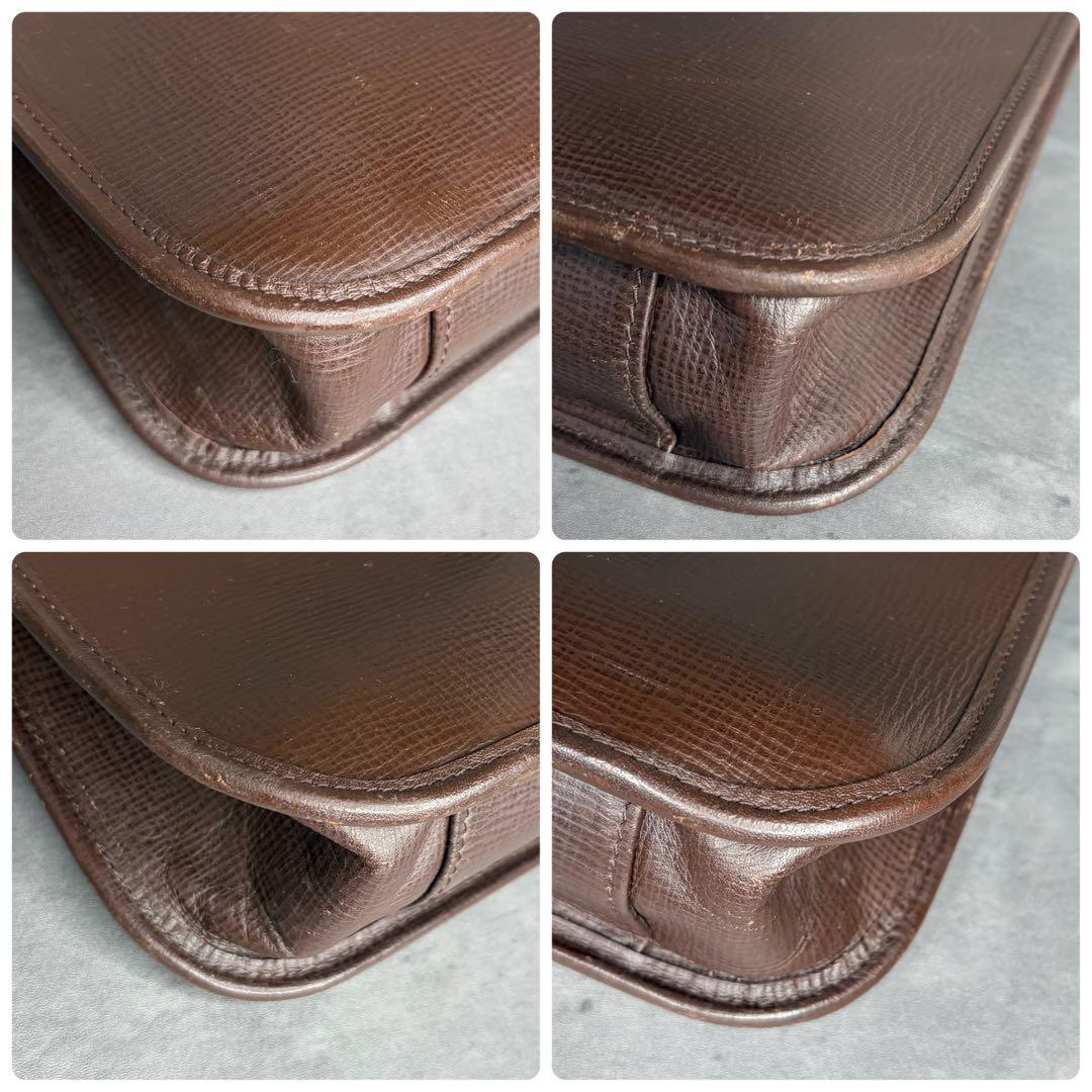 【希少】BURBERRY 本革 ブリーフケース ビジネス ノバチェック A4可