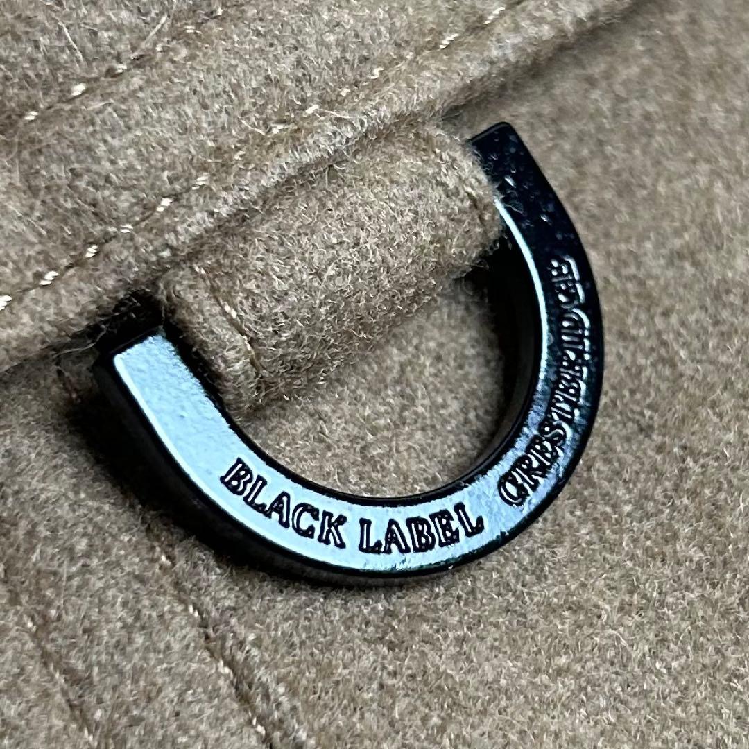【極美品】ブラックレーベルクレストブリッジ/ダブルブレストメルトンウールコート