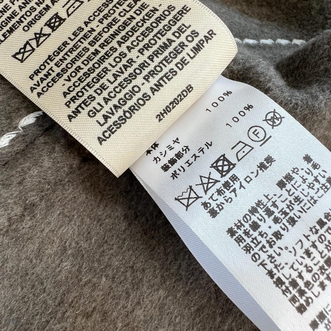 極美品★HERMES★カシミヤダブルフェイス★ステッチ★ジャケット