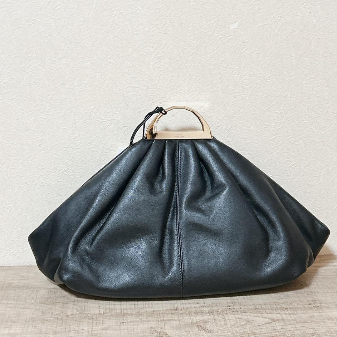 訳有 新品未使用 the VOLON レザー クラッチ バッグ