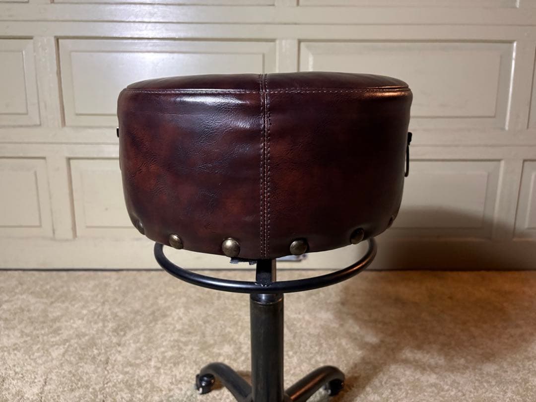 ヴィンテージ ガス圧昇降式 キャスター付き スツール Craftsman