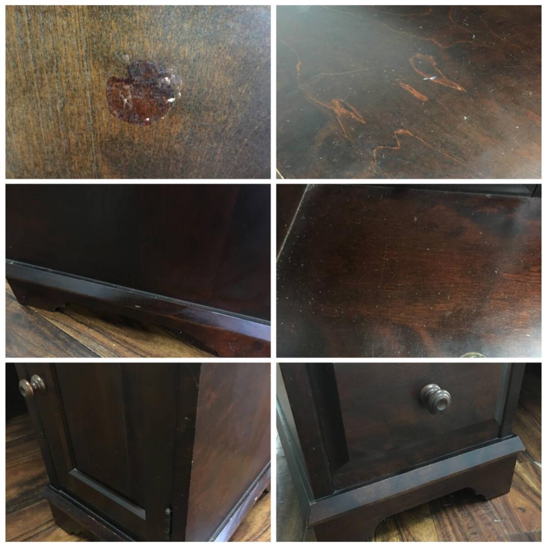 月末限定値下げ！北海道民芸家具 樺無垢材 ライティングビューロー デスク 両袖