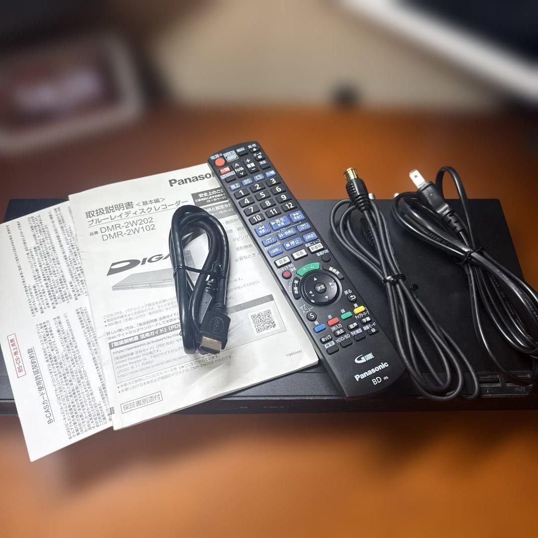 Panasonic ブルーレイレコーダー　DMR-2W102 2023年製