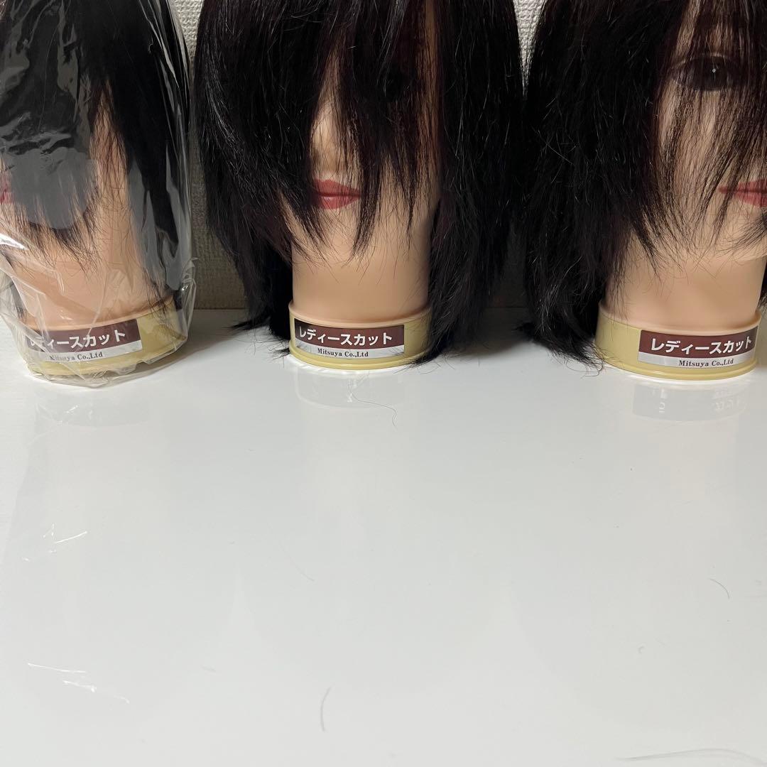 三矢 東京チャーム 6体 ウィッグ 国家試験 レディースカット ワインディング