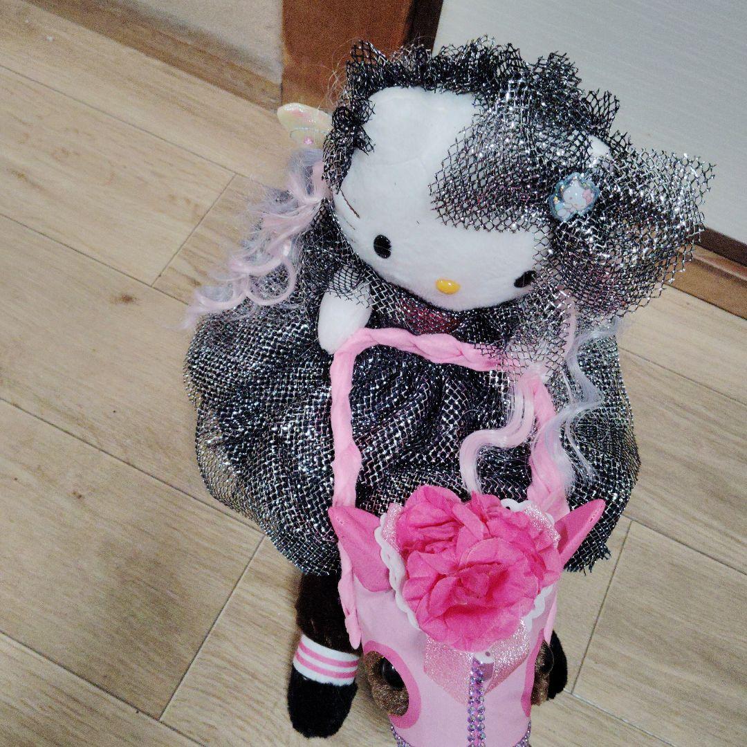 hello Kitty ハローキティ ぬいぐるみ 黒ドレスsanrio ntt