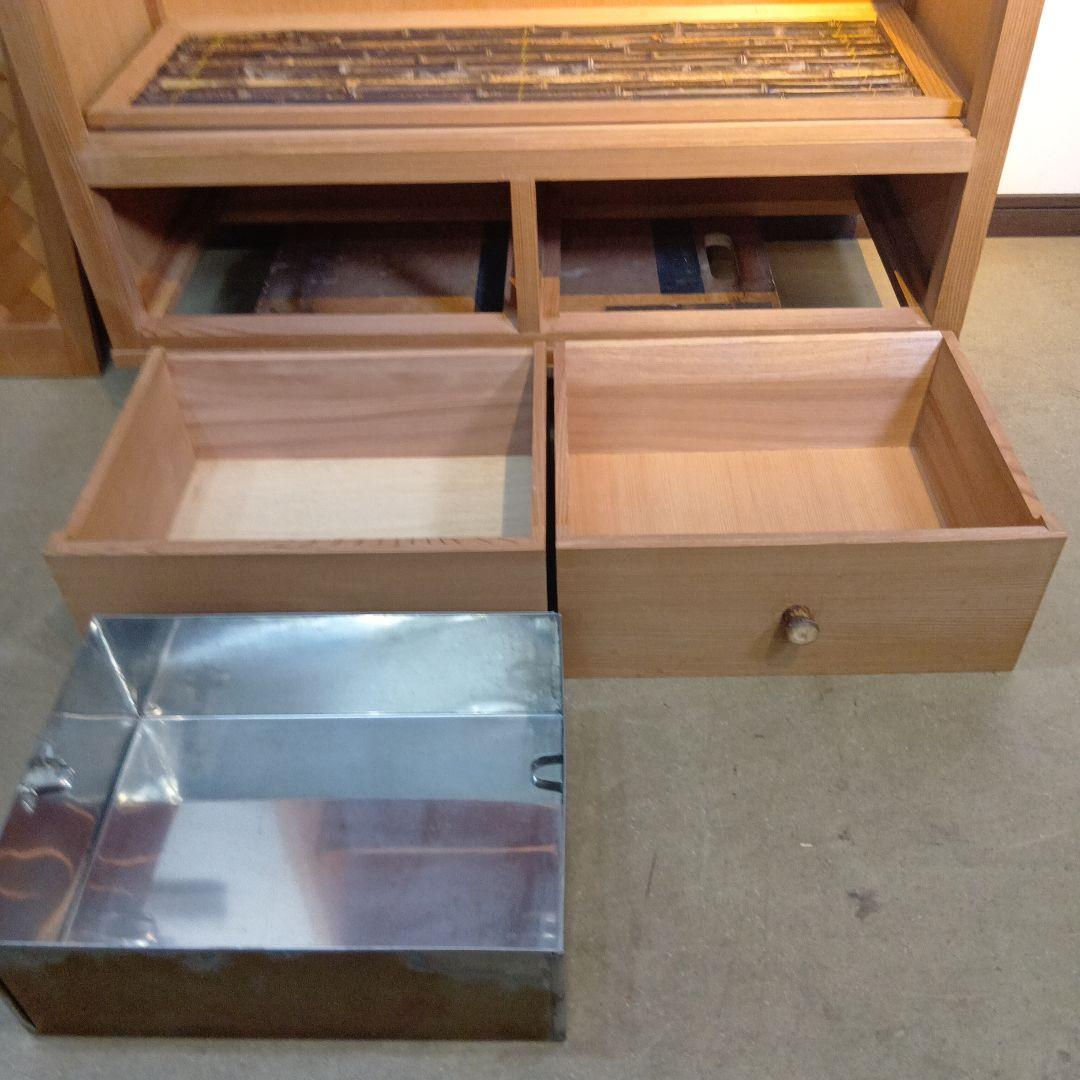 値下げ茶道具　水屋棚　置水屋　網代