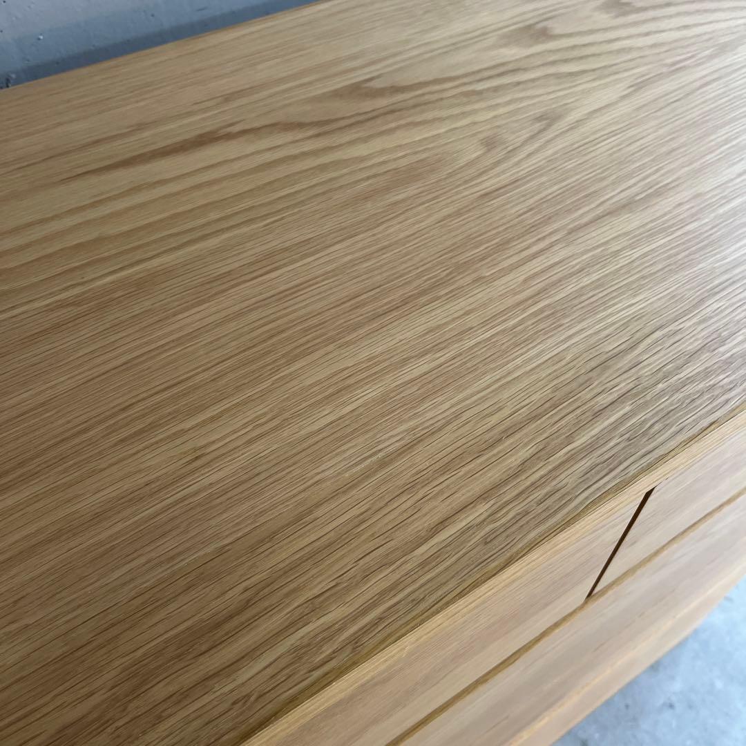 栗おこわ★無印 木製チェスト４段　オーク材