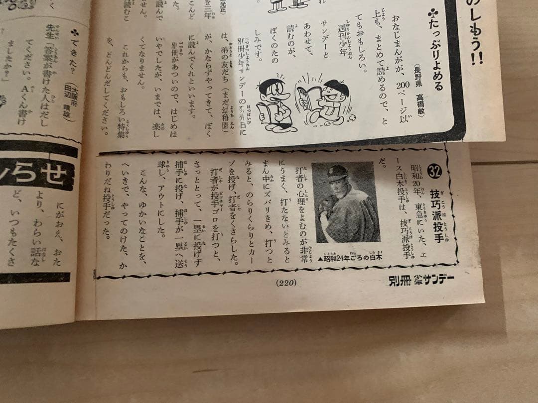 別冊少年サンデー 1966年　貝塚ひろし「ミラクルA」特集