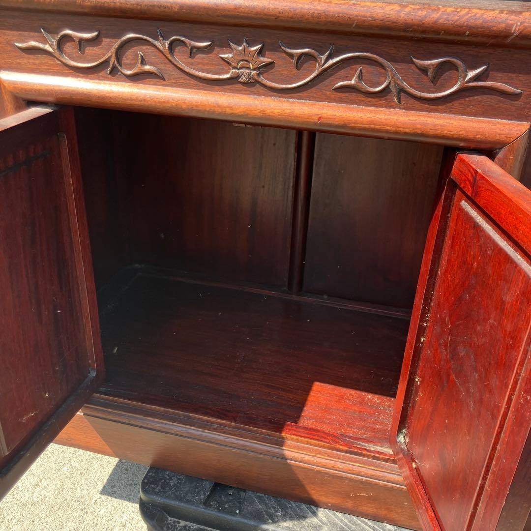 唐木家具 銘木 茶箪笥 飾り棚 中国茶棚 サイドボード ビンテージ ヴィンテージ