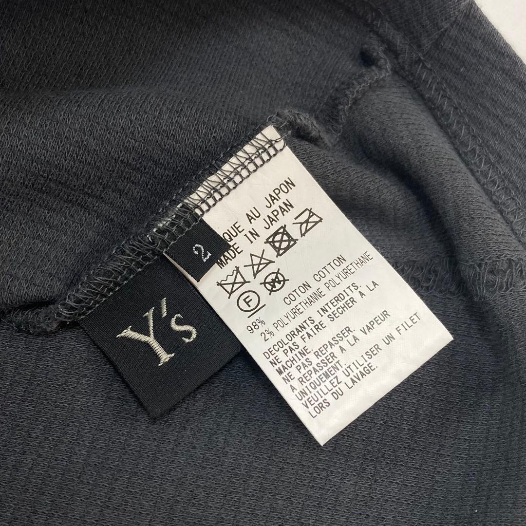 Y's ワイズ STRIPE JACQUARD HIGH NECK T グレー2