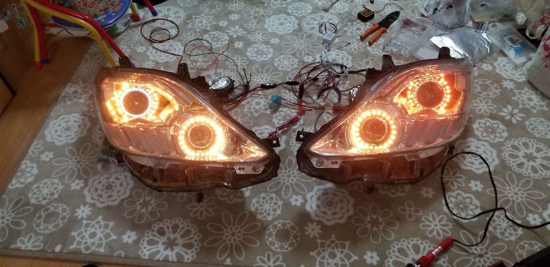 最終値下げ！アルファード　20 流星　加工　ヘッドライト