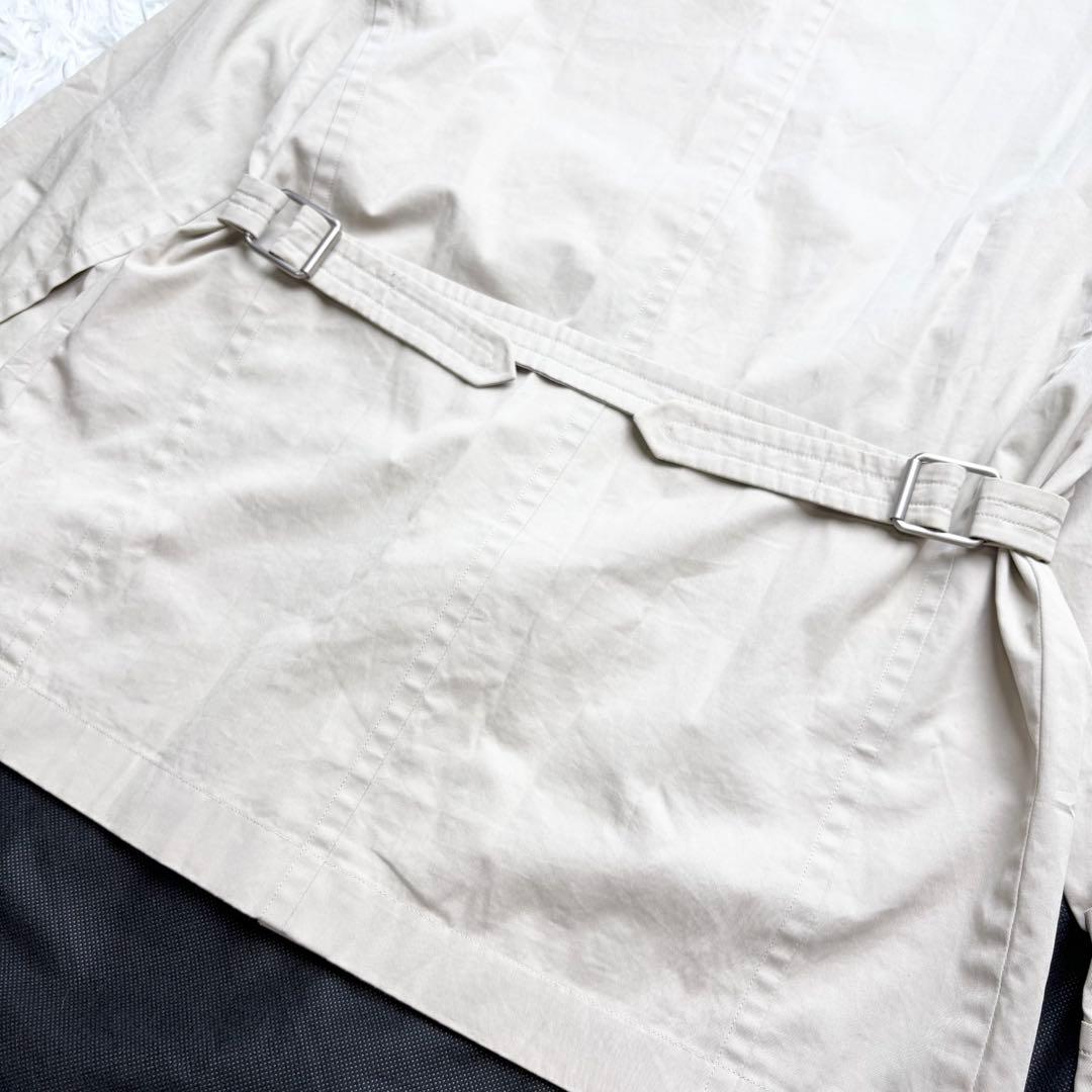 エルメス マルジェラ期 コットンサファリジャケット ベルト 長袖 H刺繍ボタン