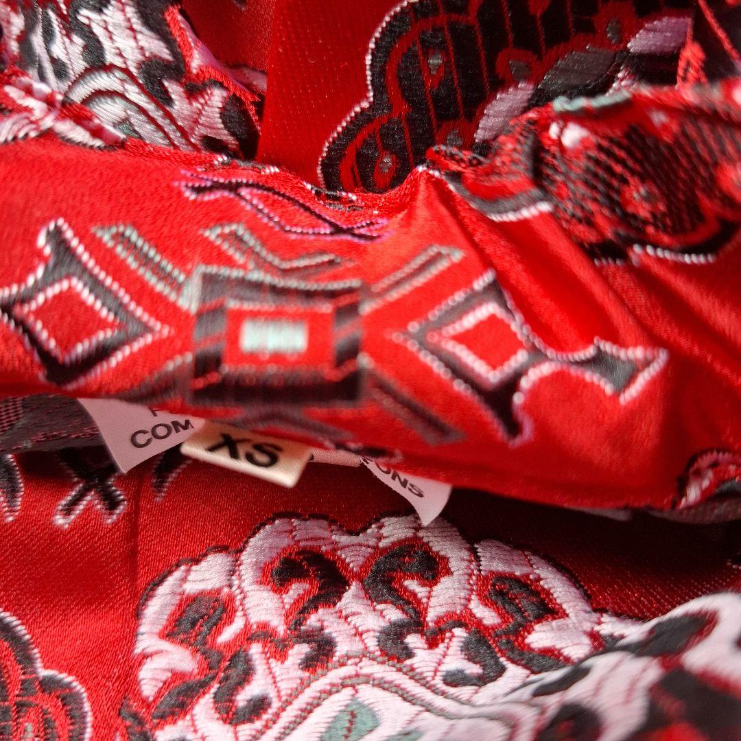 コムデギャルソン ジャガード刺繍 ワイドフレアーパンツ