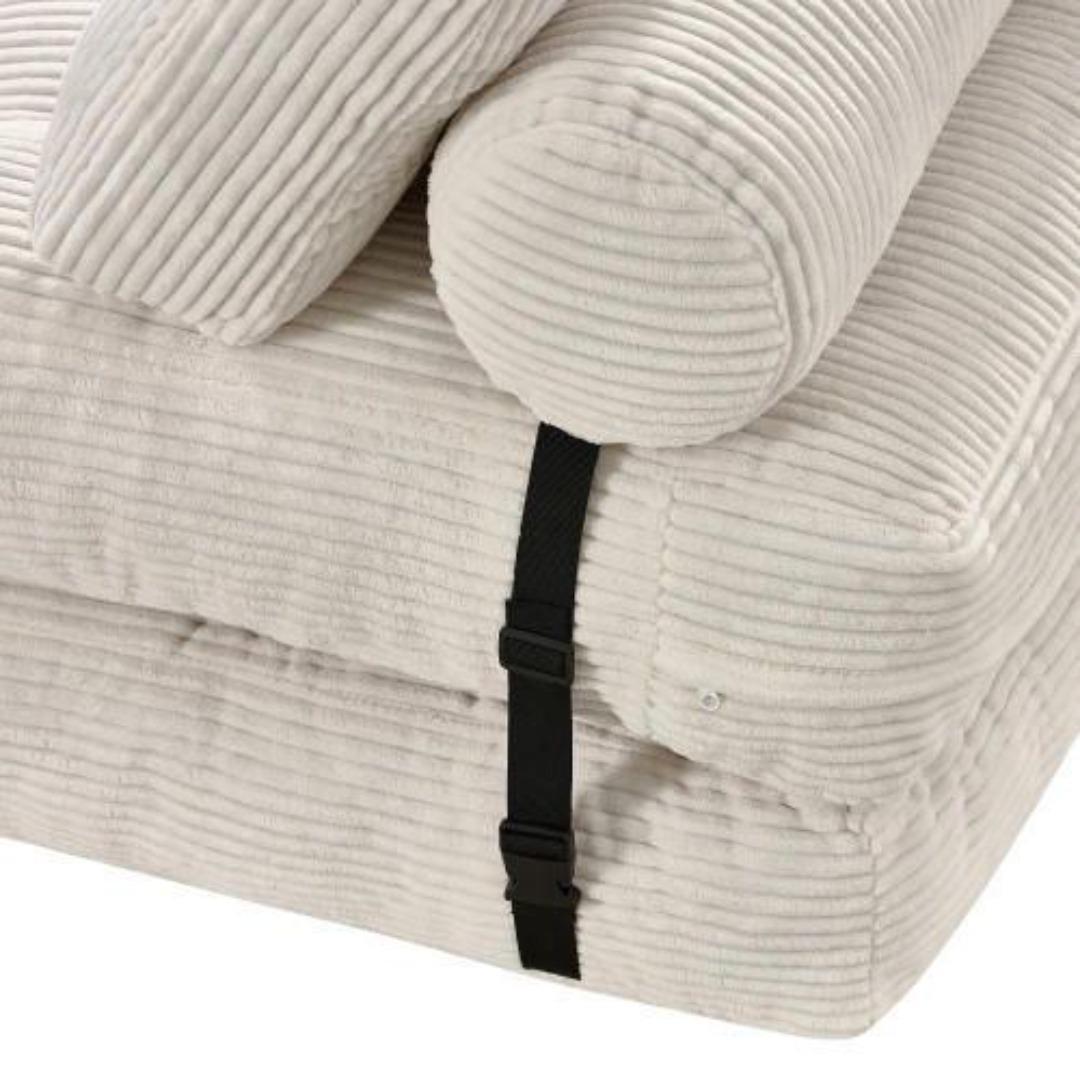 幅85cm折りたたみ ソファベッド 枕付きマットレス シュレッドフォーム多機能