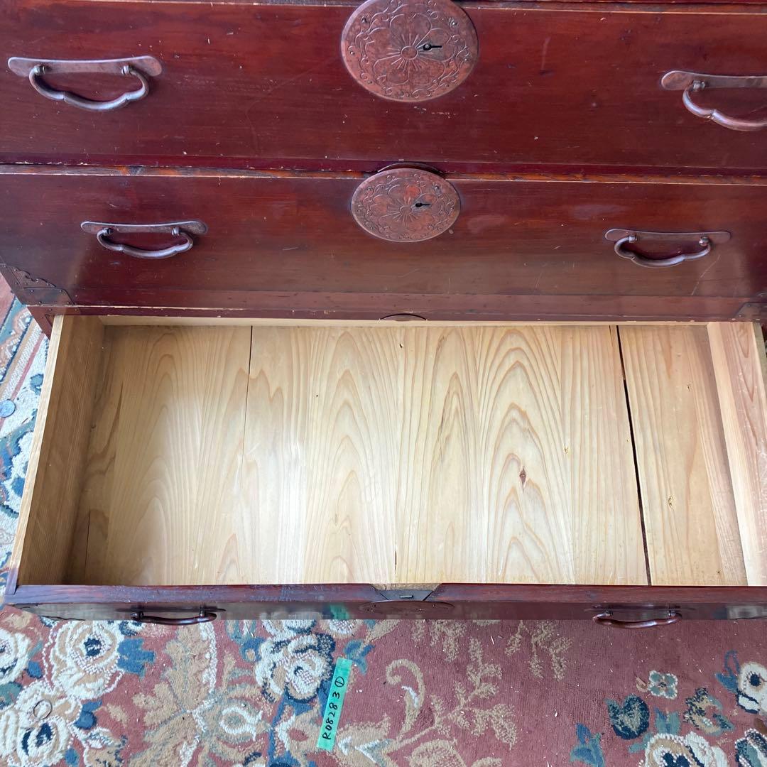 昭和レトロ 古家具 仙台箪笥 3分割 7段 引き出し箪笥 時代箪笥 古民家