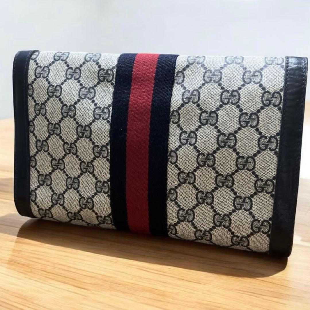 GUCCI グッチ GG シェリーライン クラッチバッグ 正規品 ヴィンテージ