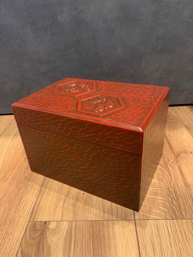 未使用品　茶道具セット　鎌倉彫　利休茶箱　京焼　茶碗　棗など