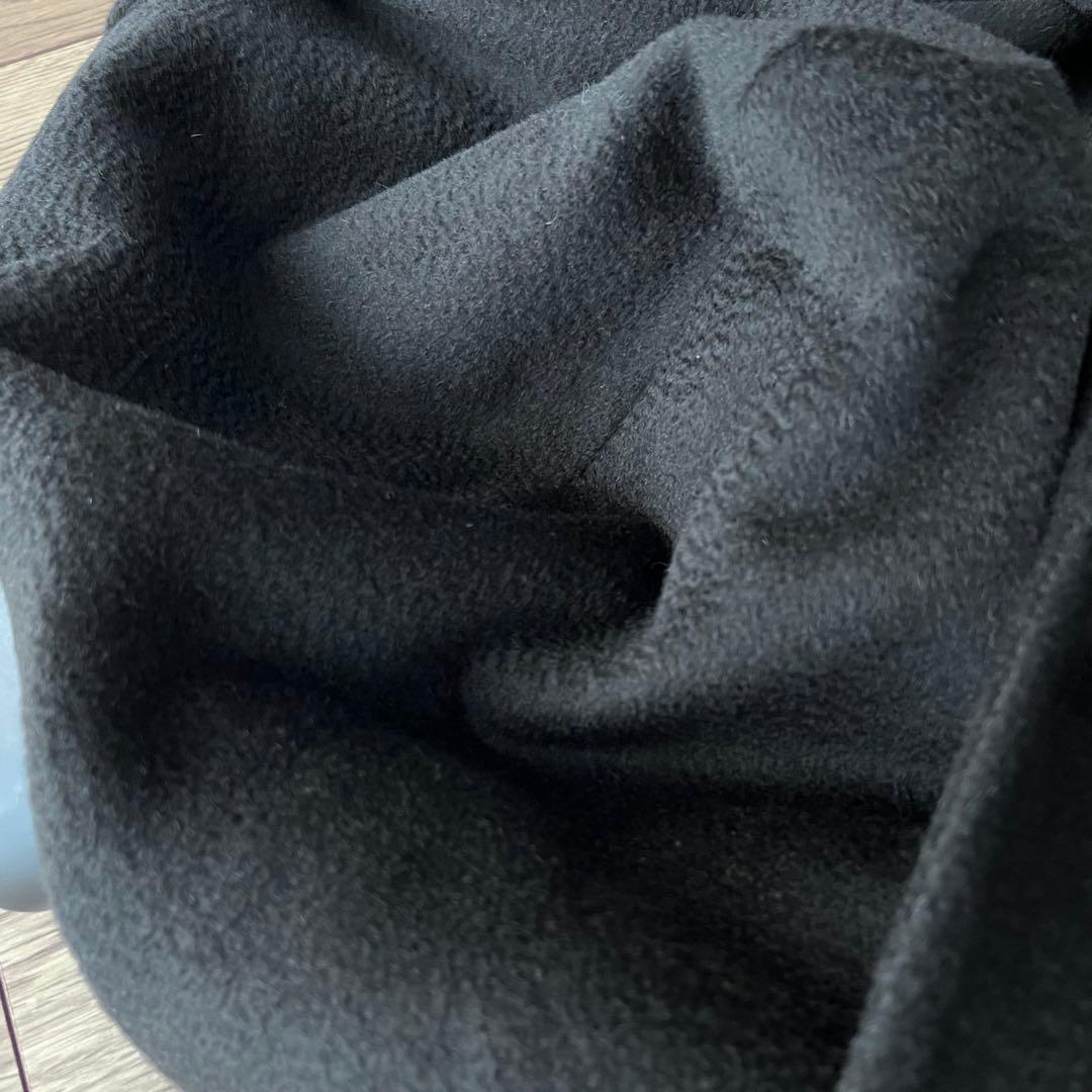 MAX MARAリアルトキャメル 100% フーデット コート - Black