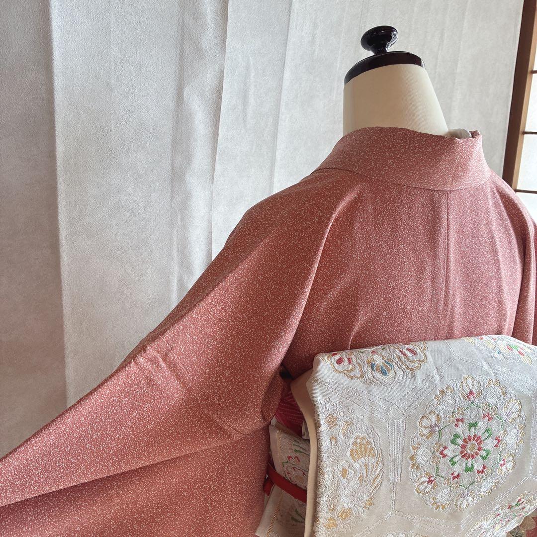 訪問着　フルセット　着物　正絹　トールサイズ　金彩　御所車　古典　G10