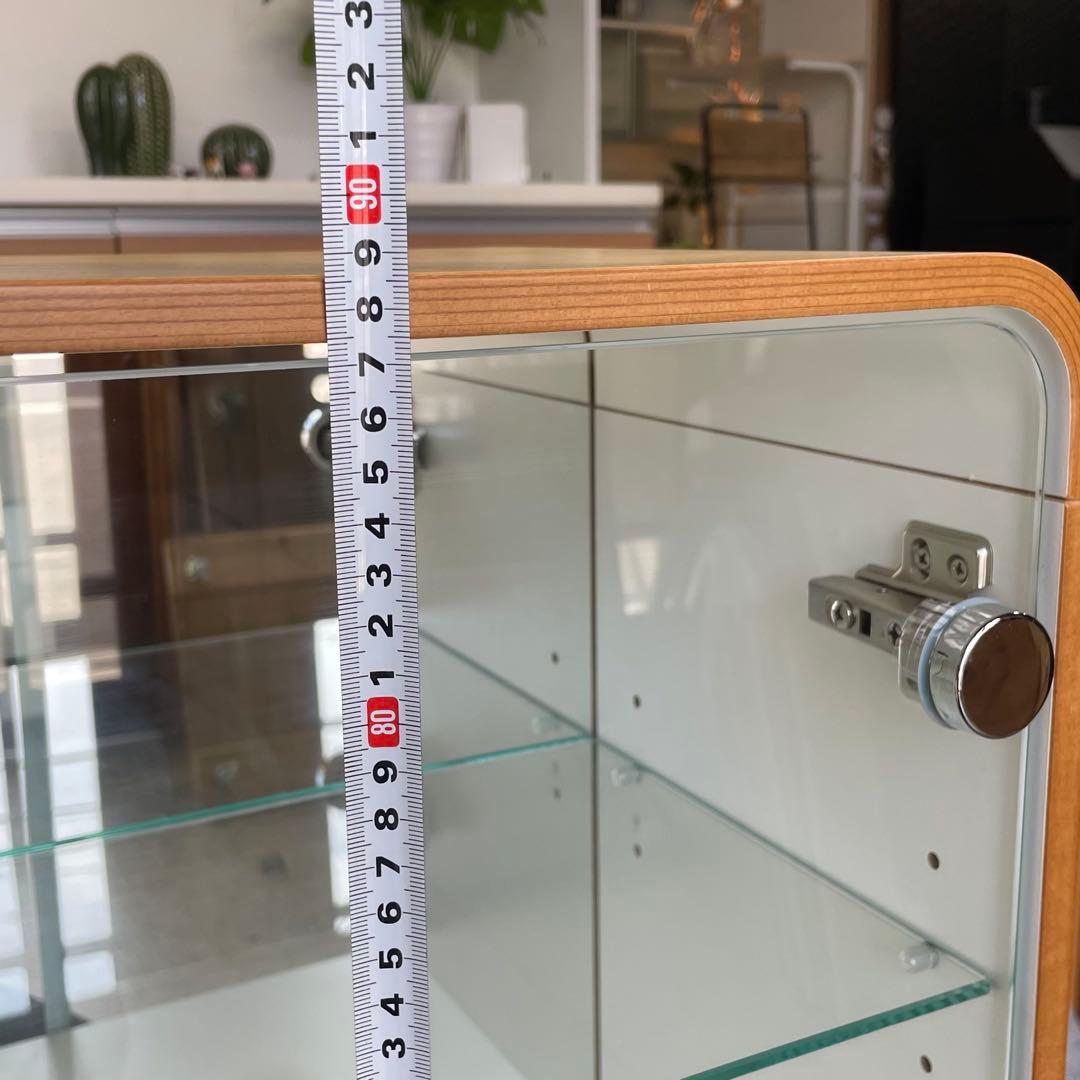 美品⭐️東谷　PT-612 ナチュラル　ガラスケース　ディスプレイケース