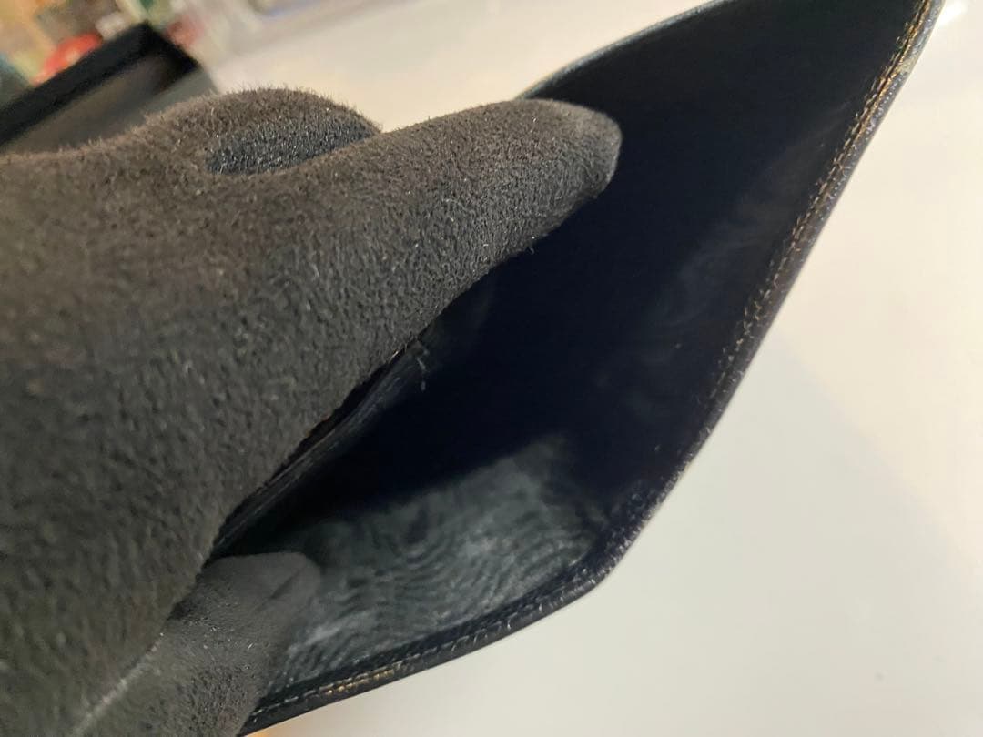 お得！CHANEL キャビアスキン　ガマ口　ブラック 長財布！