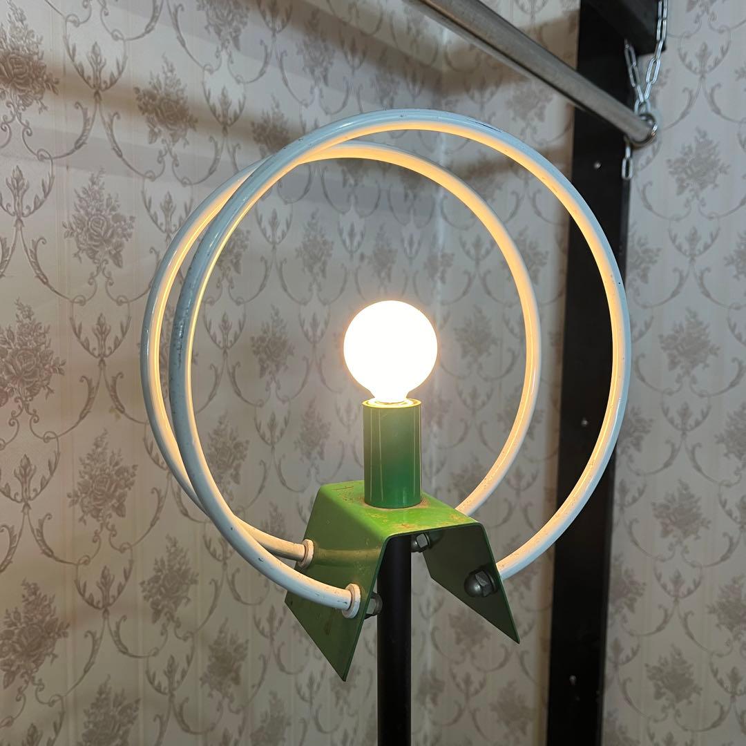 【アンティーク】昭和レトロ 桜井制作所 フロアランプ スタンドライト 古道具