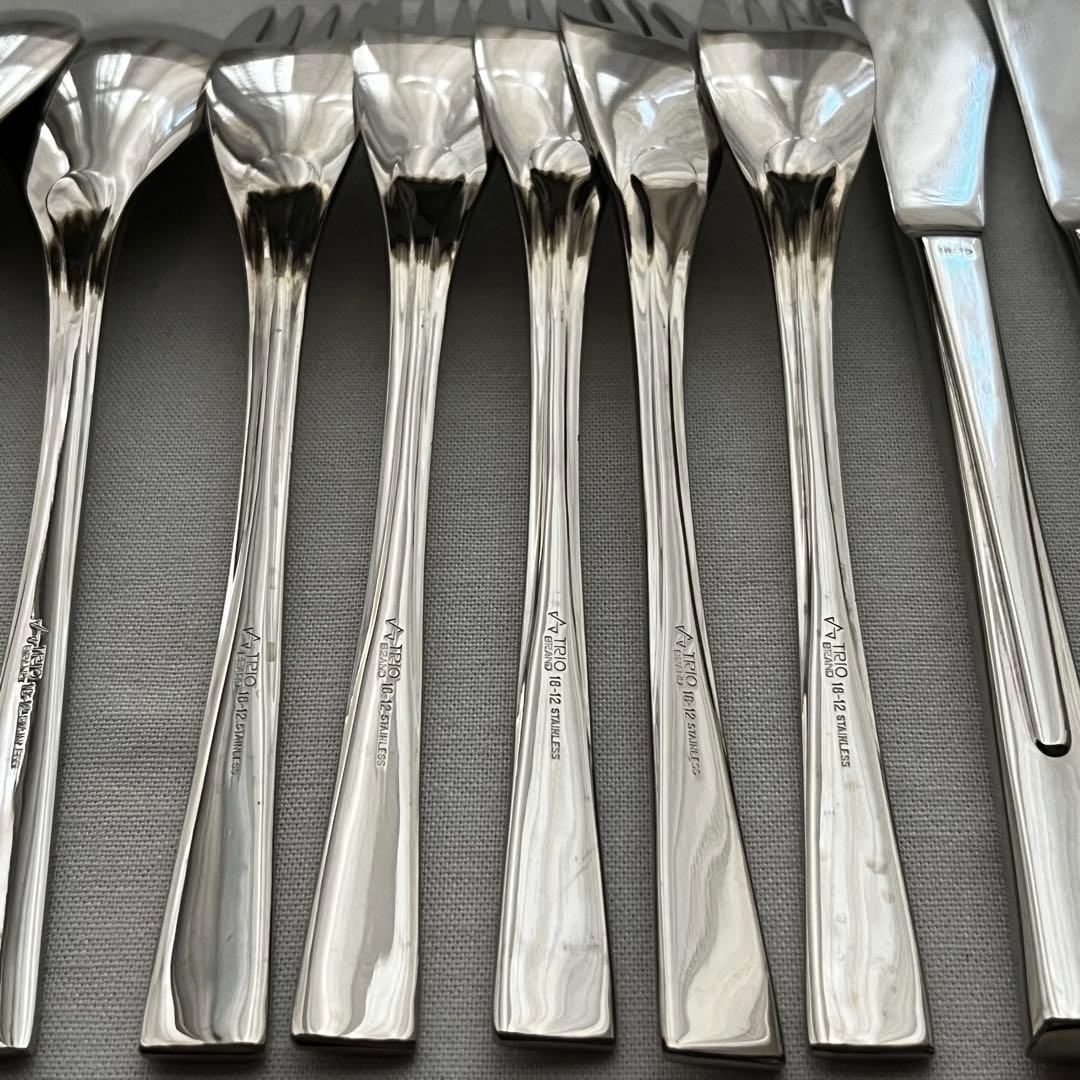 大泉物産 トリオ ラプソディー 18-12 中古品 カトラリー 15本 ナイフ