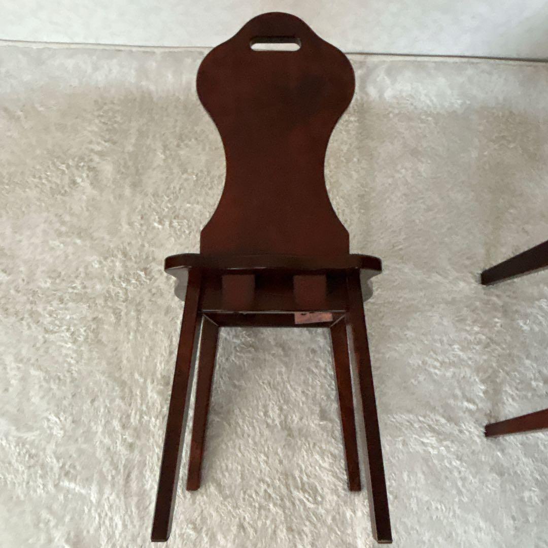 梅干様リクエスト品2脚セット】クリエイトファニチャー 天然木 名作椅子 カバ材