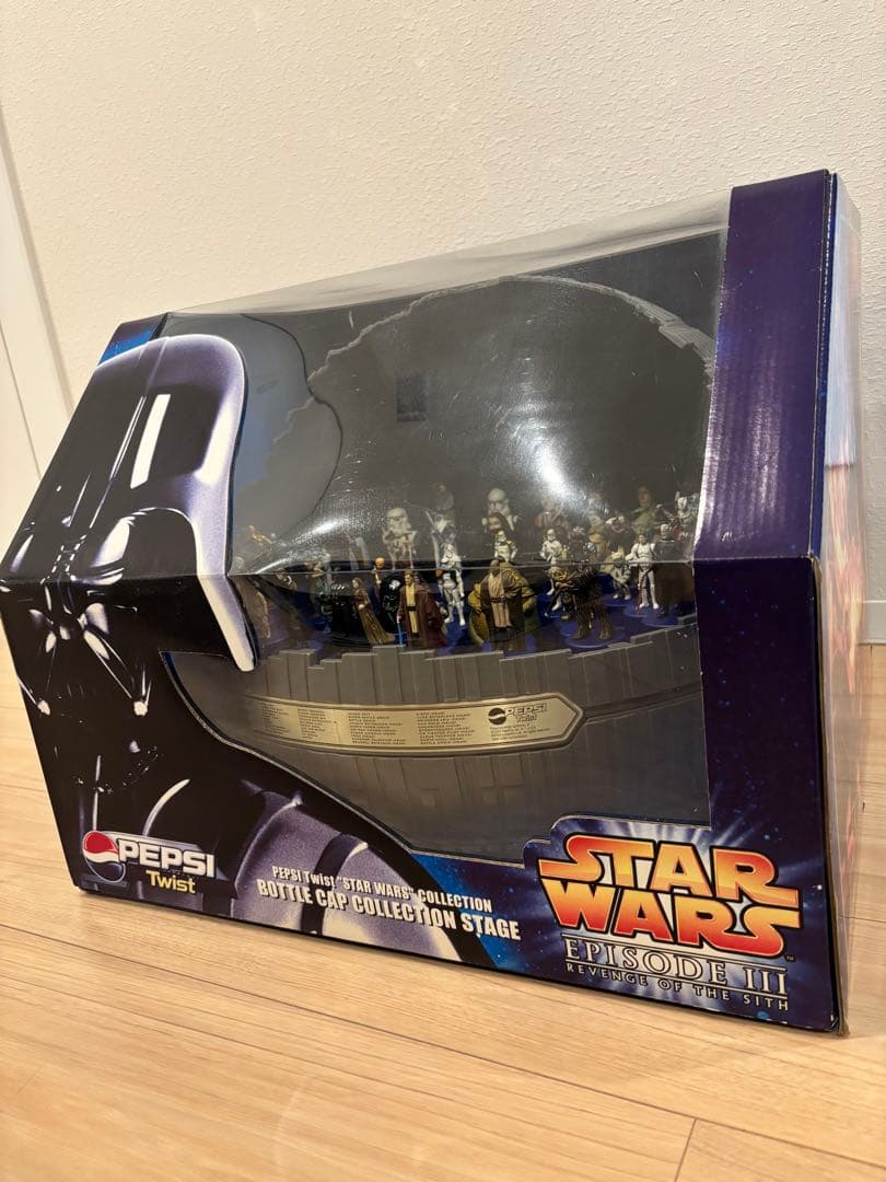 PEPSI スターウォーズ EP3 ボトルキャップ フルコンプリート・台座付き