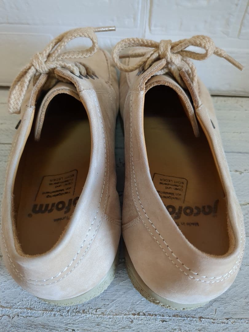 ★未使用級★jacoform コンフォートシューズ レザー ベージュ 24.5