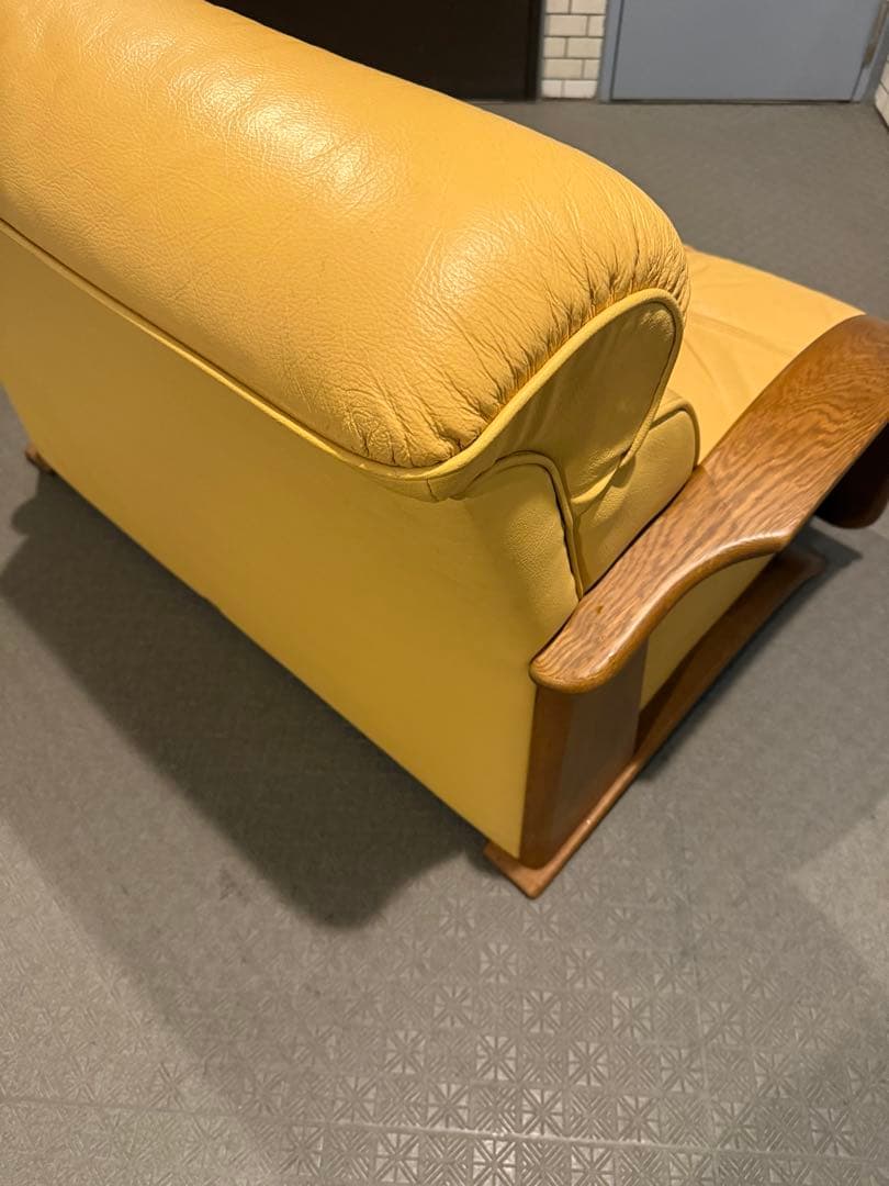 浜本工芸　高級本革仕様／2人掛けソファー