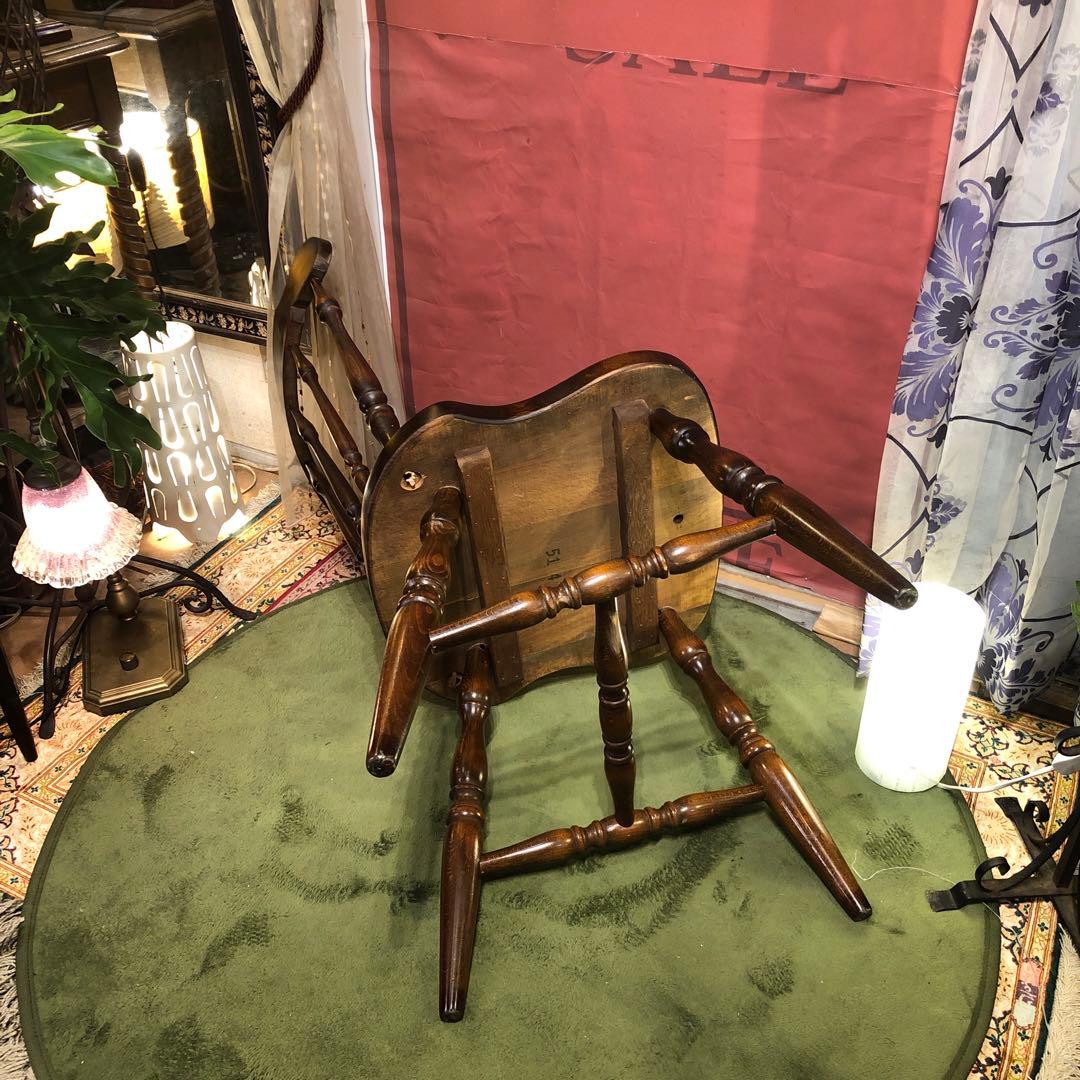 maki 　L３　キツツキマーク ヴィンテージ スピンドルチェア　飛騨産業