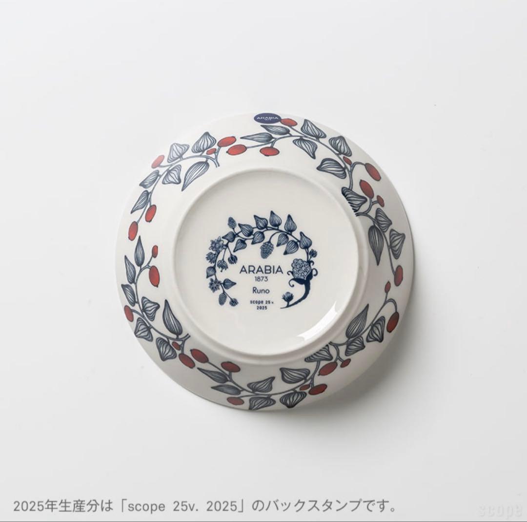 【新品　2枚】アラビア　ルノ フロストベリー　17cm　ボウル　記念ロゴ