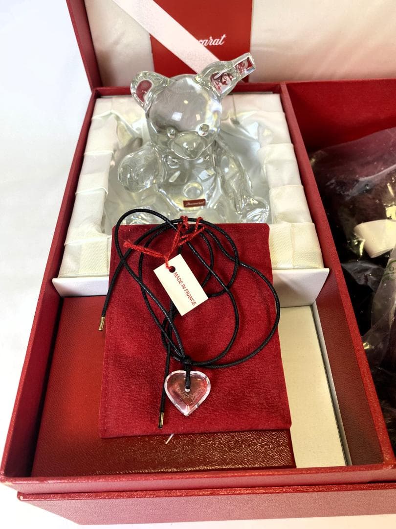 シュタイフ × バカラ クリスタルペンダント テディベア 限定1,000体