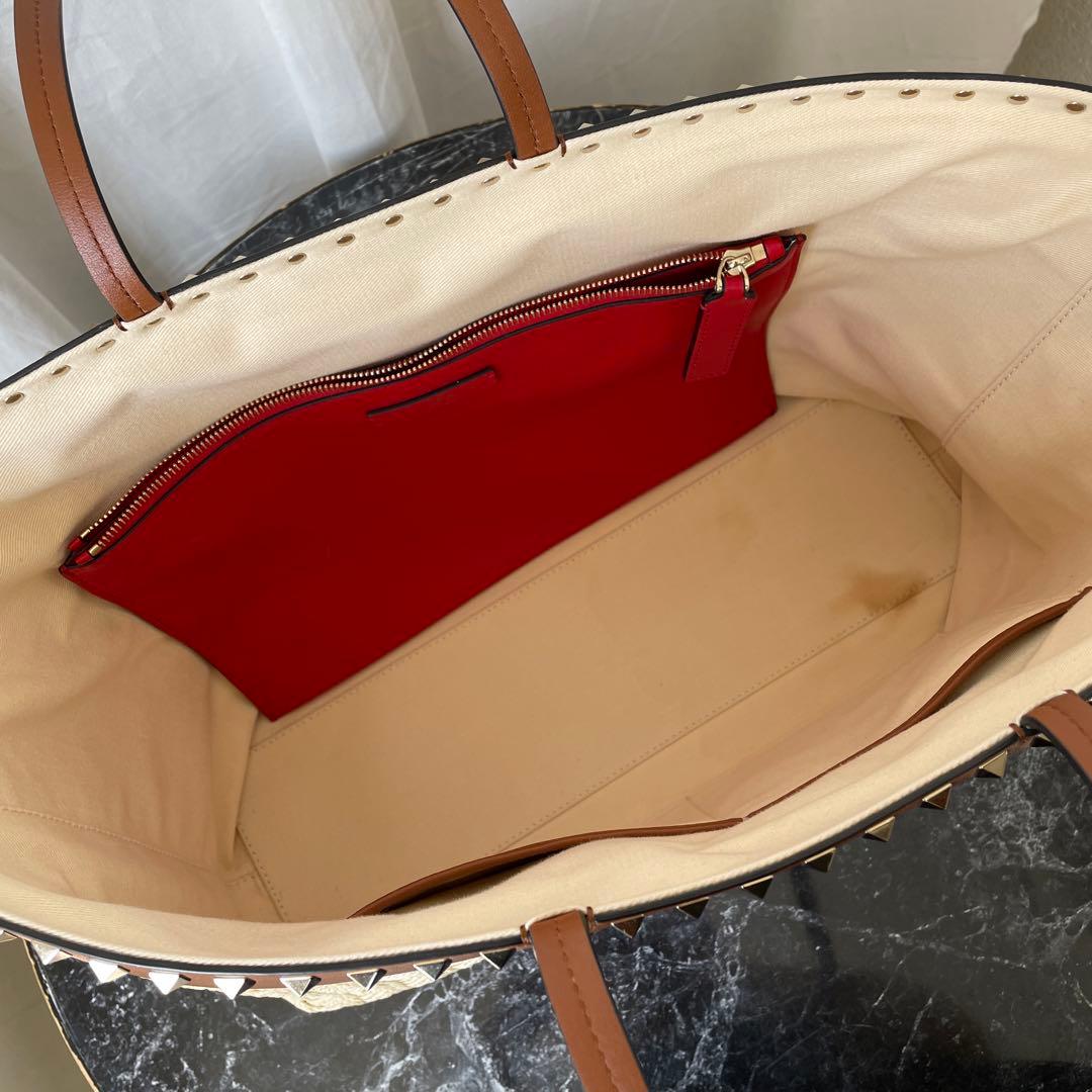 ヴァレンティノ ロックスタッズ 付き かごバッグ