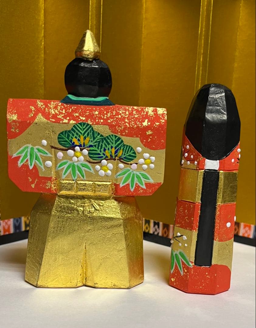 一刀彫 雛人形
