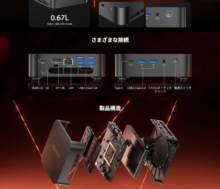 ACEMAGIC K1 ＆ Office 2024プリインストール済み