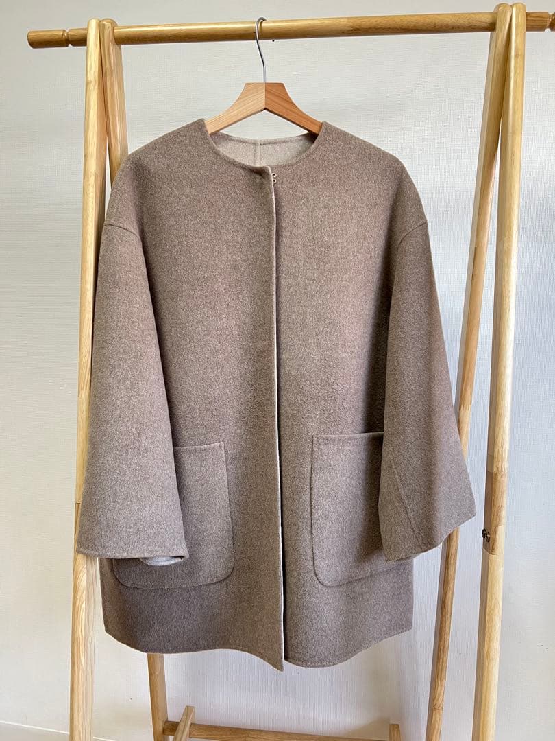 UNITED ARROWS バイカラー リバー ミドルコート　2025AW★今季