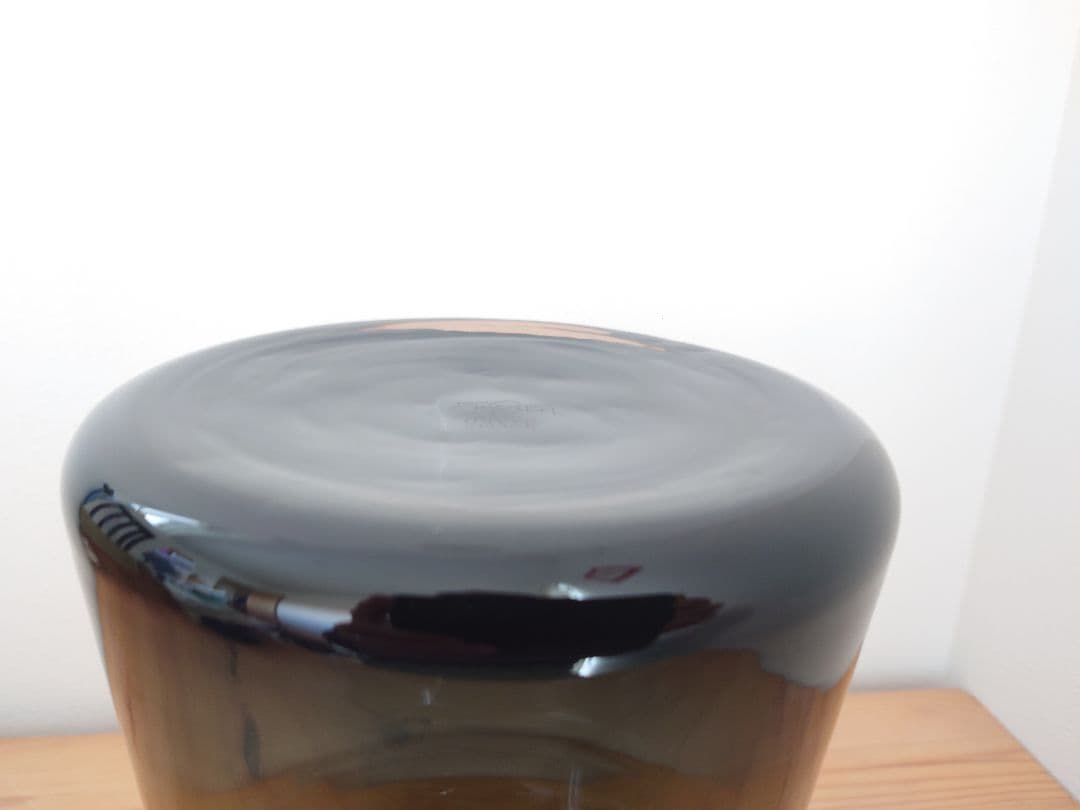 ★ホルムガード フローラベース24cm★検)花瓶 廃盤フラワー スモークグレー