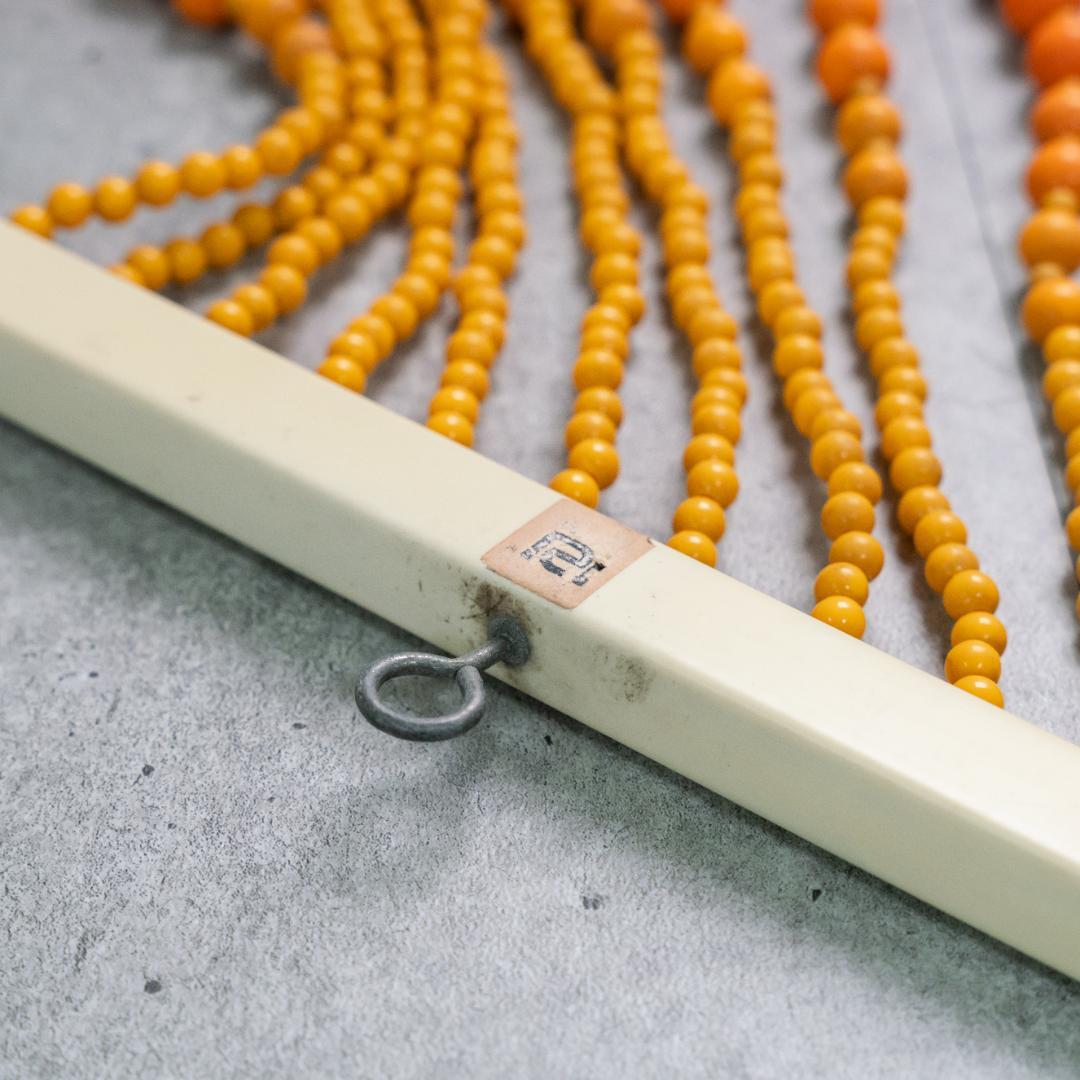 【＠KM】珠暖簾 のれん　ビーズカーテン　オレンジ　グラデーション