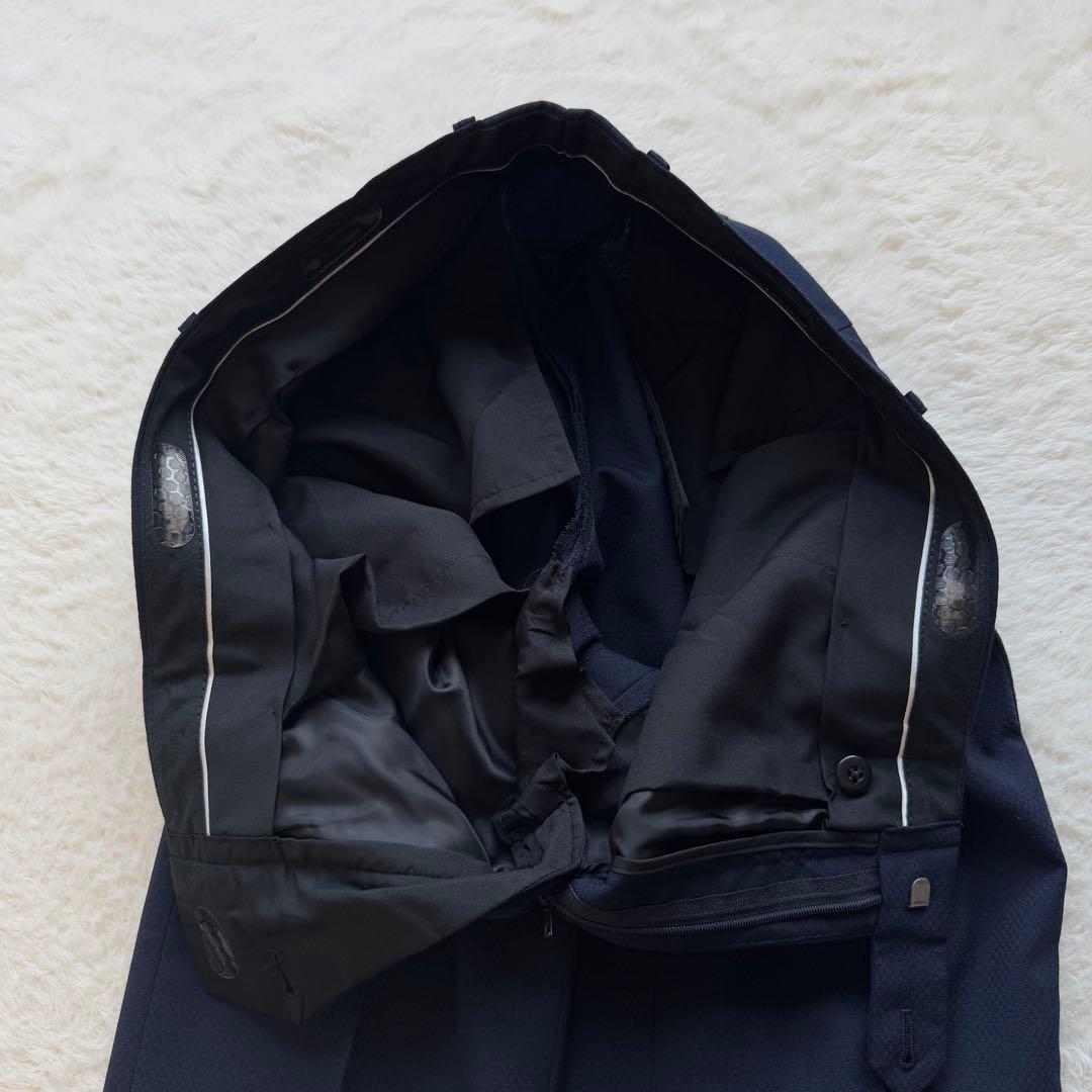 【美品】SUIT SELECTスーツセレクト　3ピース　ビジネススーツ　ネイビー