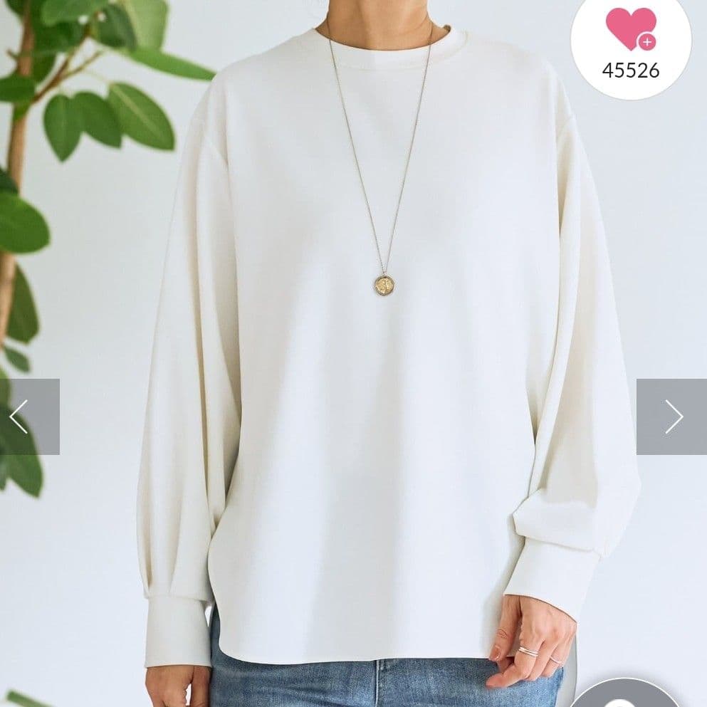 ビアズリー BEARDSLEY Tブラウス　ホワイト