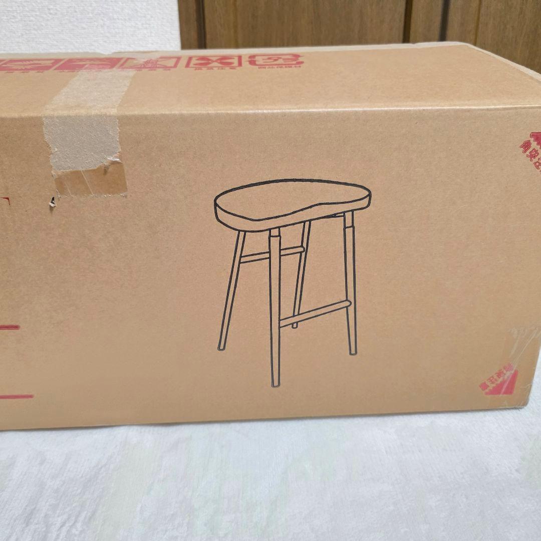 285未使用】BAR　スツール BAR　チェア 北欧 天然木 カウンターチェア