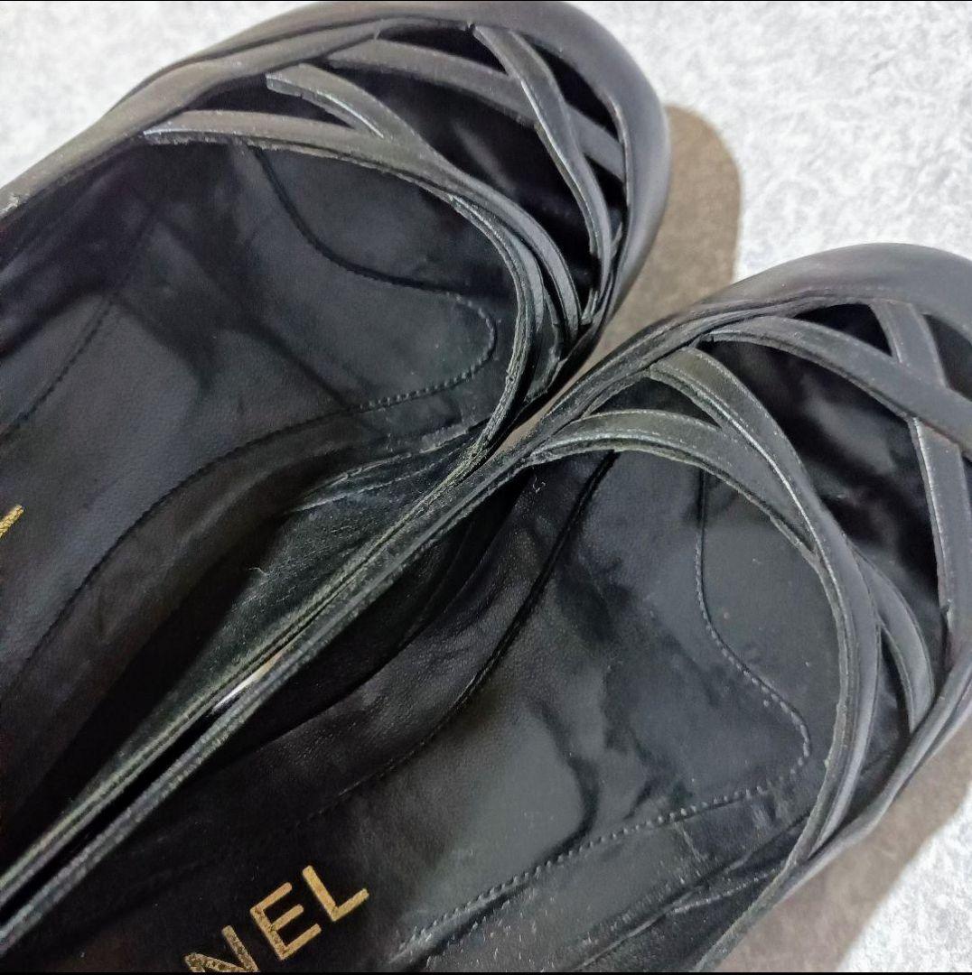 定価約20万! CHANEL シャネル バレエシューズ パンプス カーフスキン☘