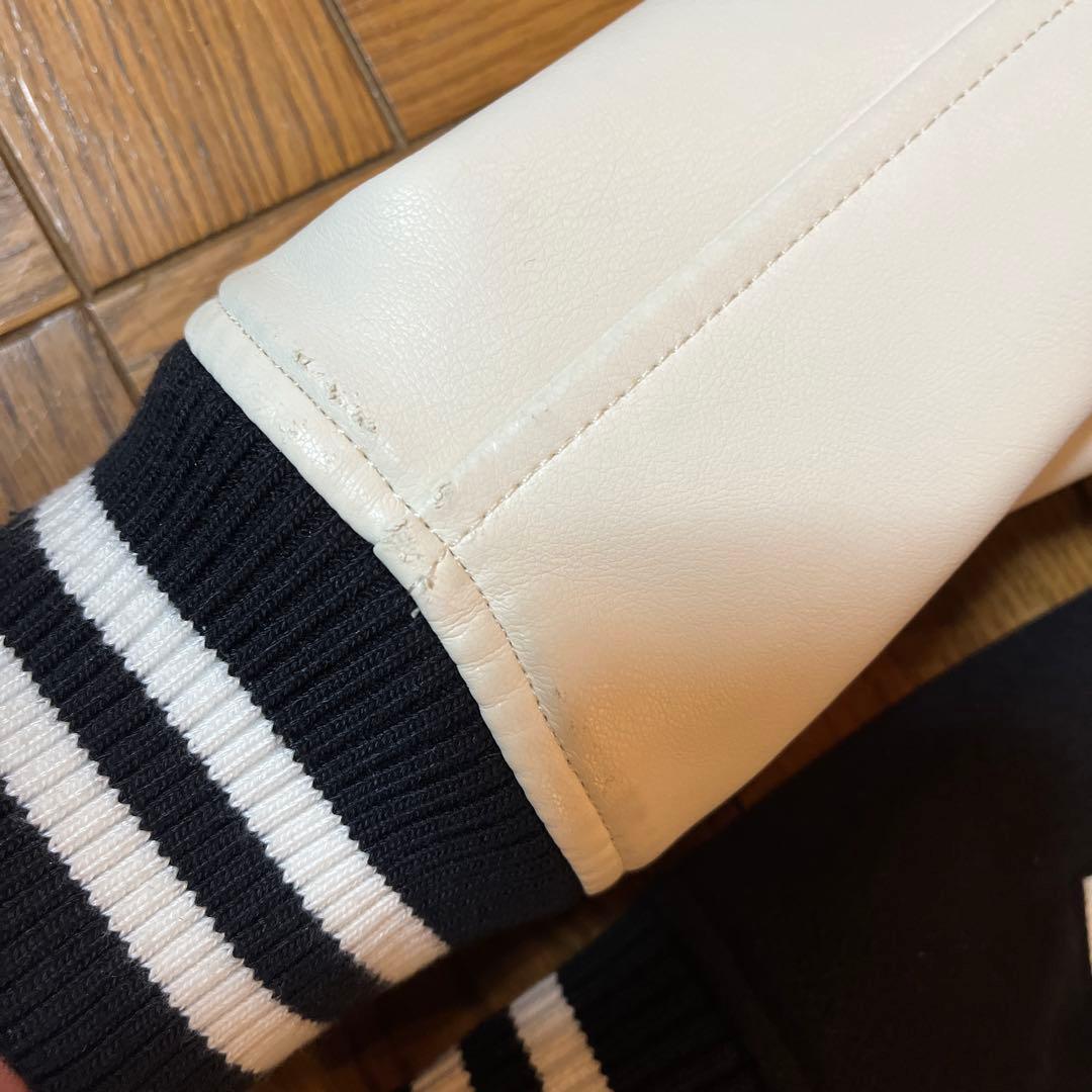 BEAMS HERTE スタジャン　Sサイズ/ブラック/ホワイト