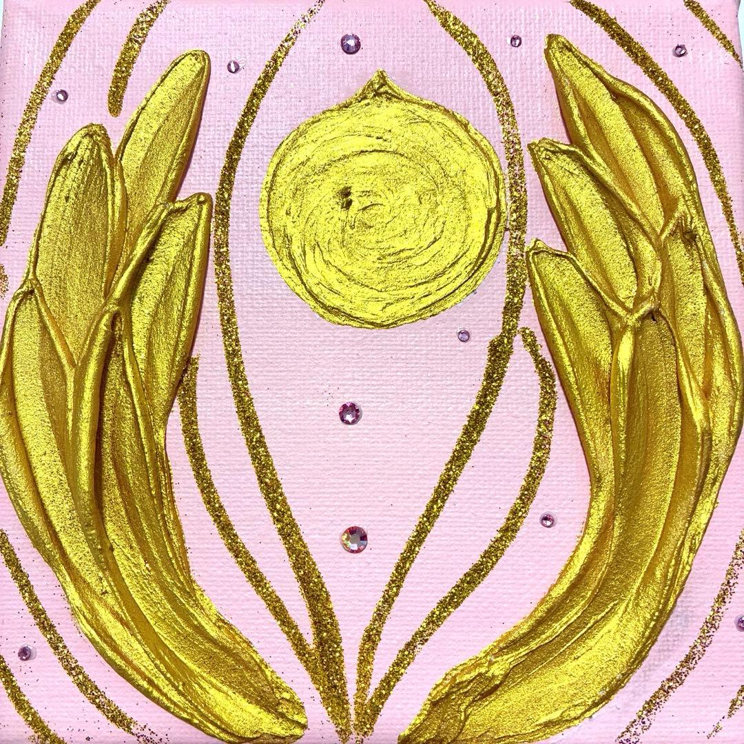 開運絵画　龍神様　宝珠　観音様の手　金箔　祈願成就　金箔